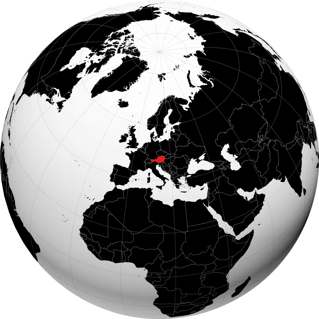Itävalta maapallolla