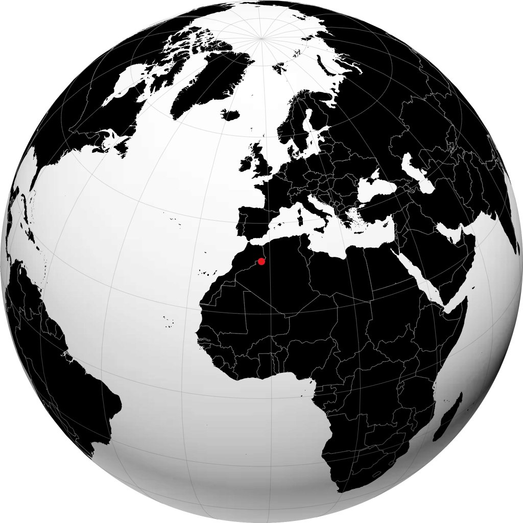 Béchar maapallolla
