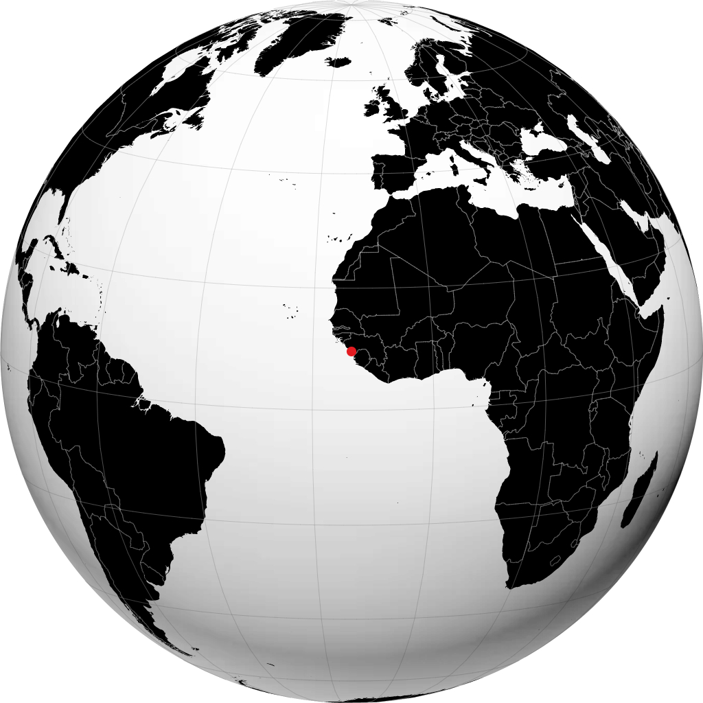 Conakry maapallolla