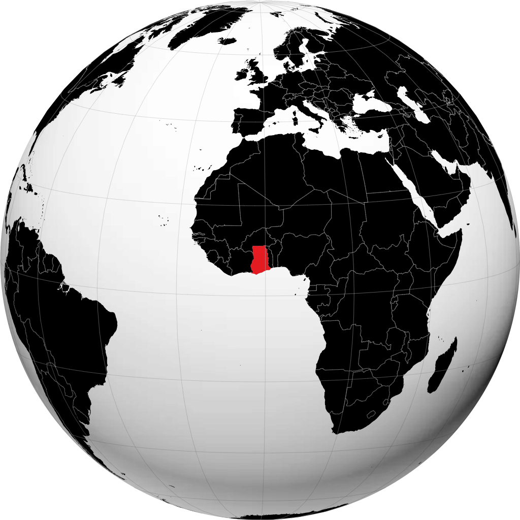 Ghana maapallolla
