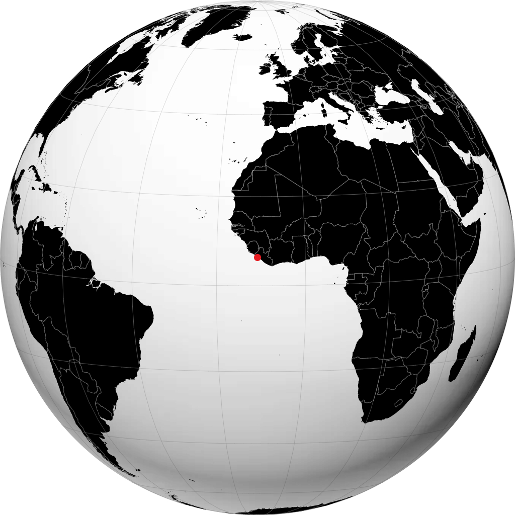 Monrovia maapallolla