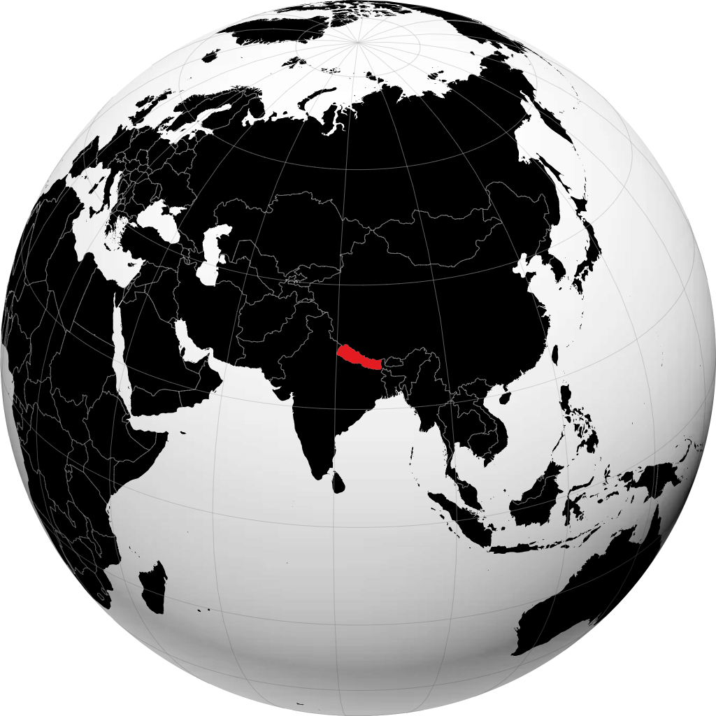 Nepal maapallolla