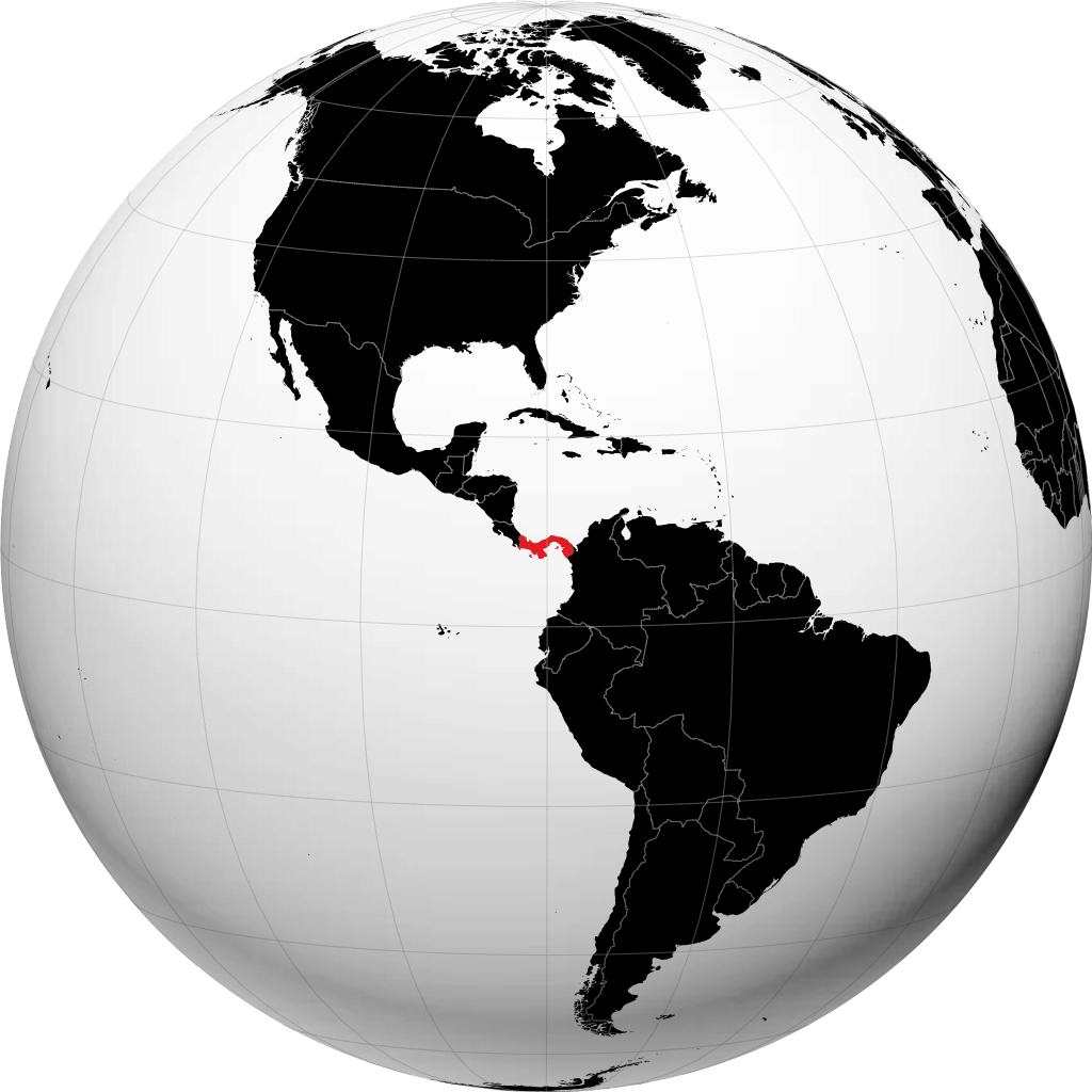 Panama maapallolla