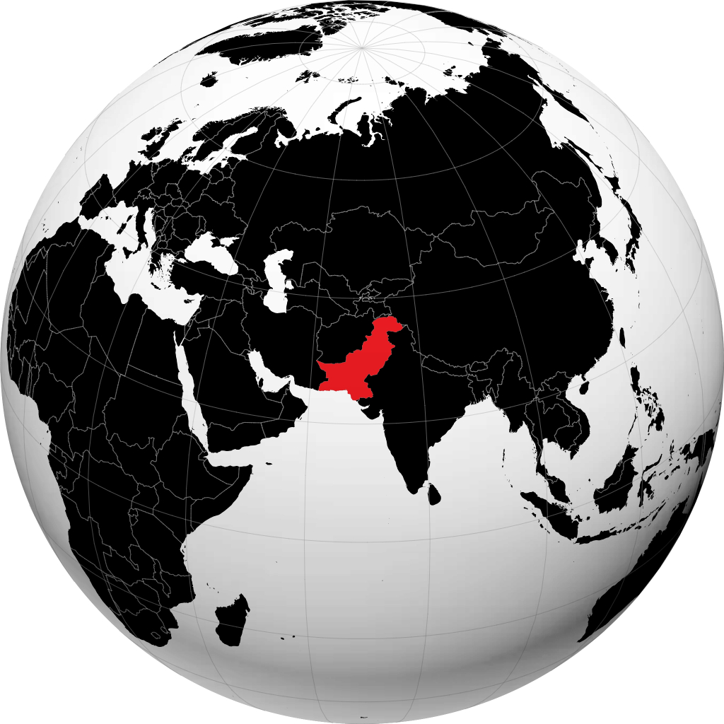Pakistan maapallolla