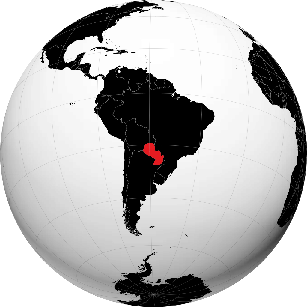 Paraguay maapallolla