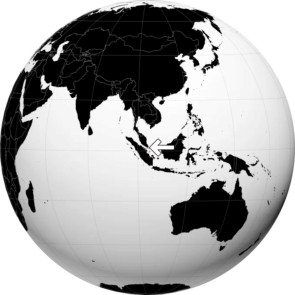 Singapore maapallolla