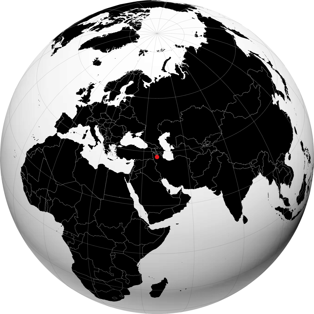 Tabriz maapallolla