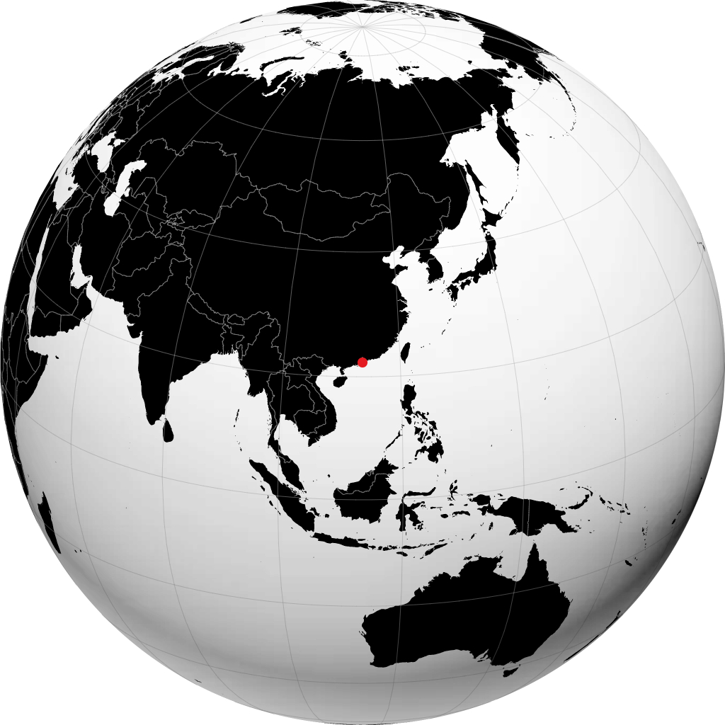 Zhuhai maapallolla